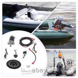 Electric Starter Conversion Kit For Yamaha 2Stroke 40HP Outboard Motor Start Kit
