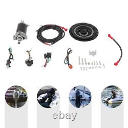 Electric Starter Conversion Kit For Yamaha 2Stroke 40HP Outboard Motor Start Kit