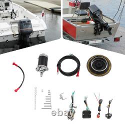 Electric Starter Conversion Kit For Yamaha 4Stroke 15HP Outboard Motor Start Kit