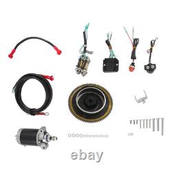 Electric Starter Conversion Kit For Yamaha 4Stroke 15HP Outboard Motor Start Kit