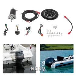 Electric Starter Conversion Kit for Yamaha 2 Stroke 40HP Outboard Motor Engines