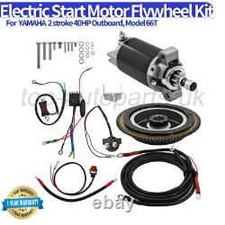 Electrical start conversion kit for YAMAHA 2 stroke 40HP outboard, model 66T