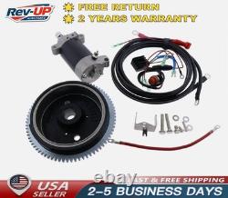F25SMHA OEM Electric Start Motor Flywheel Kit For Yamaha Outboard 4 Stroke 25HP