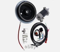 F25SMHA OEM Electric Start Motor Flywheel Kit For Yamaha Outboard 4 Stroke 25HP