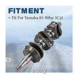 For Yamaha 75 85 90 HP 3 Cylinder Outboard Motor 2Stroke Crankshaft 688-11411-01