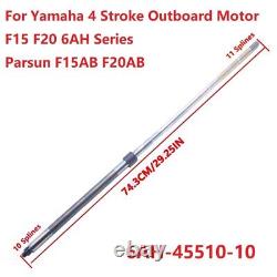 Long Driver Shaft For Yamaha Outboard Motor F15 F20 6AH Series 6AH-45510-10