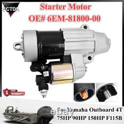 New 6EM-81800-00 Starter Motor For Yamaha Outboard 4T 75HP 90HP 150HP F115B