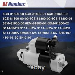 New 6EM-81800-00 Starter Motor For Yamaha Outboard 4T 75HP 90HP 150HP F115B