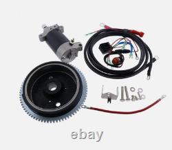 OEM Electric Start Motor Flywheel Kit for Yamaha 4-Stroke 25HP Outboard F25SMHA