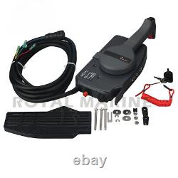 Outboard Engine Remote Control Box Assy for Yamaha Boat Motor, 10 Pins Push