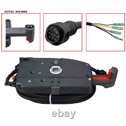 Outboard Engine Remote Control Box Assy for Yamaha Boat Motor, 10 Pins Push