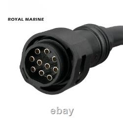 Outboard Engine Remote Control Box Assy for Yamaha Boat Motor, 10 Pins Push
