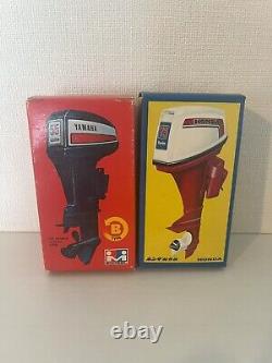 Outboard Motor HONDA 75 Twin & MITSUWA YAMAHA 55 TYPE B Toy Ship Boat