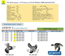 Outboard Motor Stainless Steel Propeller for Yamaha 150-300HP 13 3/4X17-M