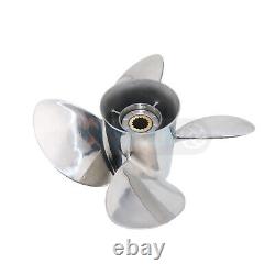 Outboard Propeller 4X13X19-LH For Yamaha Motor 50-130HP Stainless Steel 4 Blades