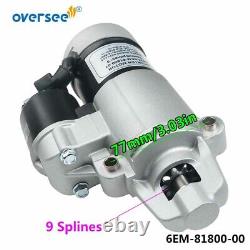 Oversee 6EM-81800-00 Starter Motor For Yamaha Outboard 4T 75HP 90HP 150HP F115B