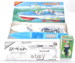 Rare Vintage Nichimo Seapet Yamaha 85B Outboard Motor Boat Model Kit from Japan