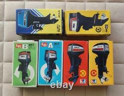 Set of 6 Mitsuwa Model Outboard Motor Yamaha Johnson Unused Vintage Stock