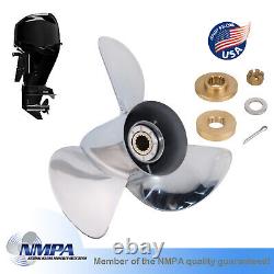 Stainless Propeller 13x19-K For Yamaha Boat Outboard Motor 50-130 hp 15 Spline