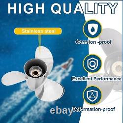 Stainless Steel Propeller 13 1/4x17 for Yamaha Outboard Motor 50-130HP 15 Tooth