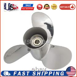 Stainless Steel Propeller 13 x 19-K For Yamaha Outboard Motor 50-130 hp 15Spline