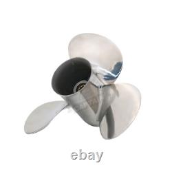 Stainless Steel Propeller 9 7/8x12 for Yamaha Outboard Motor 20 25 F25 30HP 10 T