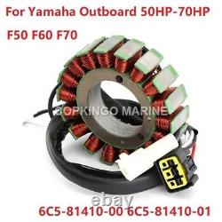 Stator Generator For Yamaha Outboard Motor 50HP-70HP F50 F60 F70 6C5-81410-01
