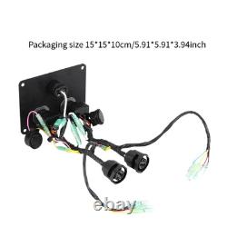 Twin Key Switch Control Panel Assy 12V for Yamaha Outboard Motor