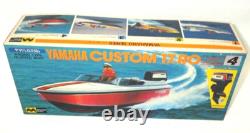 Vintage MITSUWA YAMAHA CUSTOM 17. RO Model Kit Boat With 140 OUTBOARD MOTOR JPN