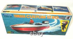 Vintage MITSUWA YAMAHA CUSTOM 17. RO Model Kit Boat With 140 OUTBOARD MOTOR JPN