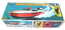 Vintage MITSUWA YAMAHA CUSTOM 17. RO Model Kit Boat With 140 OUTBOARD MOTOR JPN