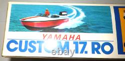 Vintage MITSUWA YAMAHA CUSTOM 17. RO Model Kit Boat With 140 OUTBOARD MOTOR JPN