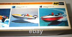 Vintage MITSUWA YAMAHA CUSTOM 17. RO Model Kit Boat With 140 OUTBOARD MOTOR JPN