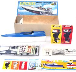 Vintage MITSUWA Yamaha Sport Custom 17. RO Model Kit with Outboard Motor 140A/B