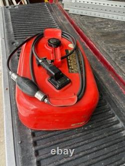 Vintage Yamaha 3.7 gal / 14 L Steel Outboard Motor Metal Gas Tank With Two Hoses