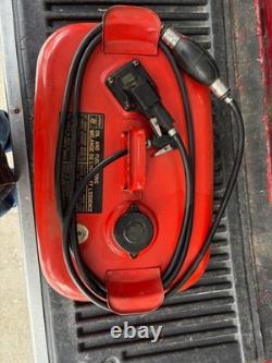 Vintage Yamaha 3.7 gal / 14 L Steel Outboard Motor Metal Gas Tank With Two Hoses