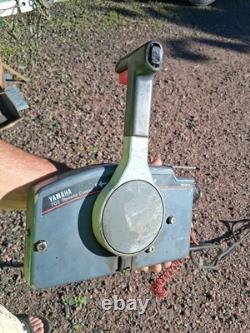 Vintage Yamaha 703 Outboard Boat Motor Remote Control Side Mount W Key & Cables