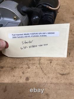 Yamaha F150 F200 F250 Outboard Starter Starting Motor Assembly 63P-81800-00-00