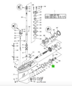 Yamaha Outboard Motor GEAR 1 28T 6CJ-45560-00-00 Genuine